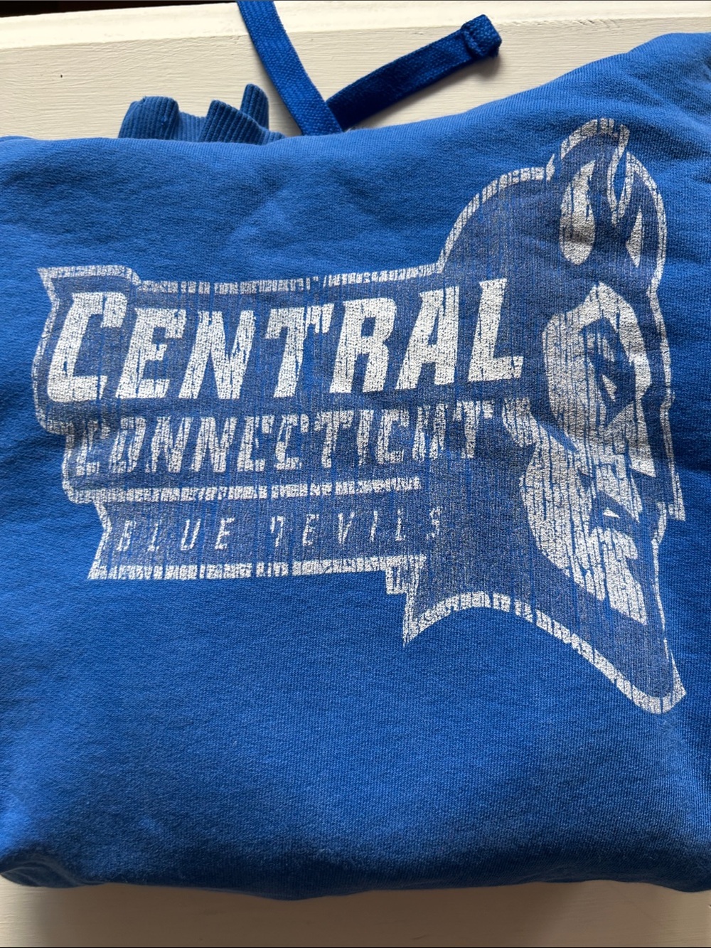 Central Connecticut Blue Hooded Sweatshirt